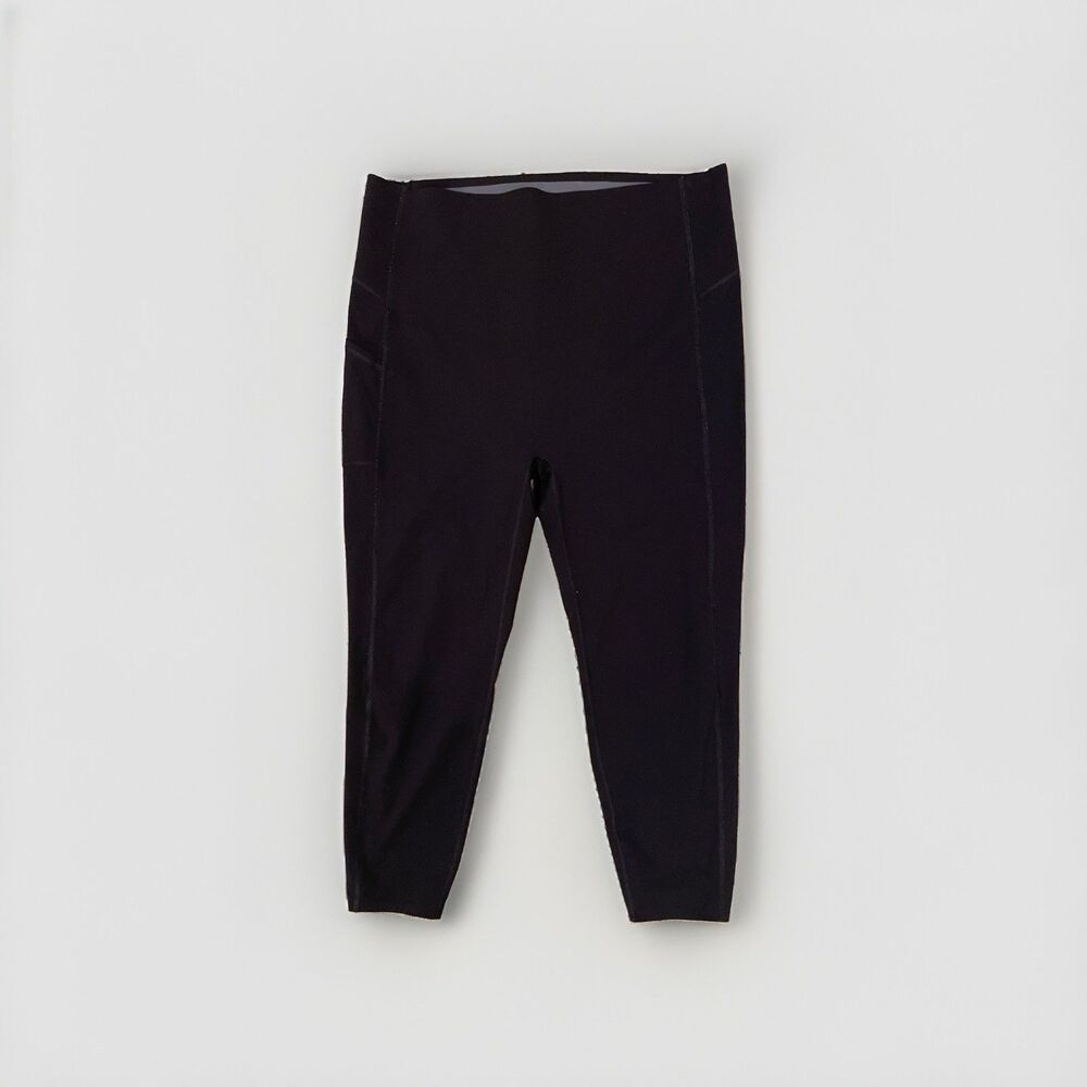 Spanx 3XL Black High Rise Shaping Stretch Tummy Control Cropped Leggings 25470